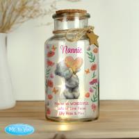 Personalised Me to You Flowery LED Light Up Glass Jar Extra Image 1 Preview